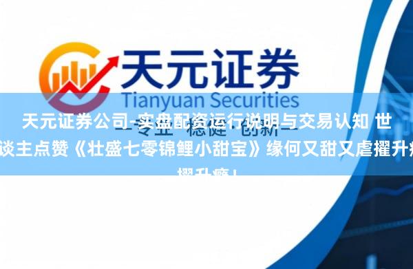 天元证券公司-实盘配资运行说明与交易认知 世东谈主点赞《壮盛七零锦鲤小甜宝》缘何又甜又虐擢升瘾！